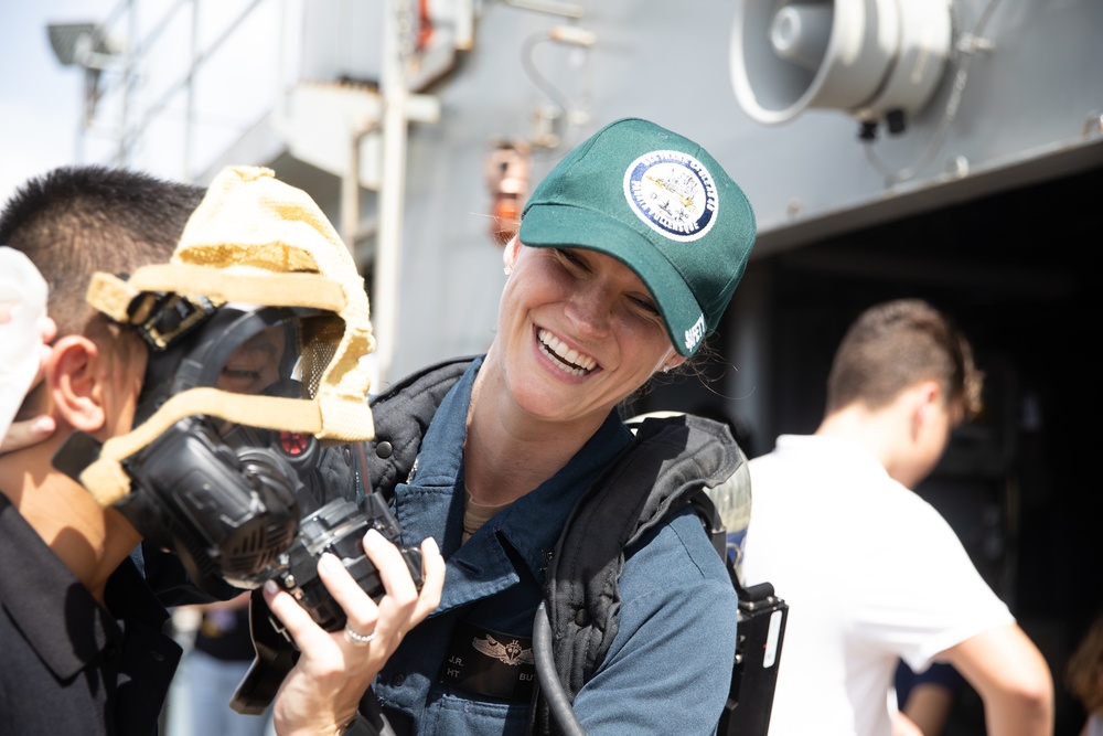 McCool School Visits USS Emory S. Land