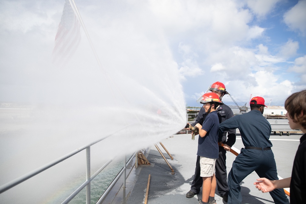 McCool School Visits USS Emory S. Land