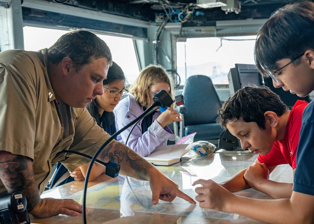 McCool School Visits USS Emory S. Land