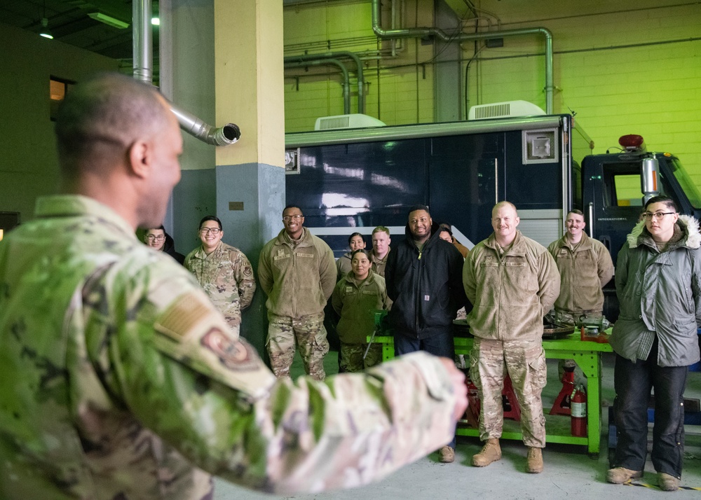7th AF leaders visit Wolf Pack, support Airmen QoL
