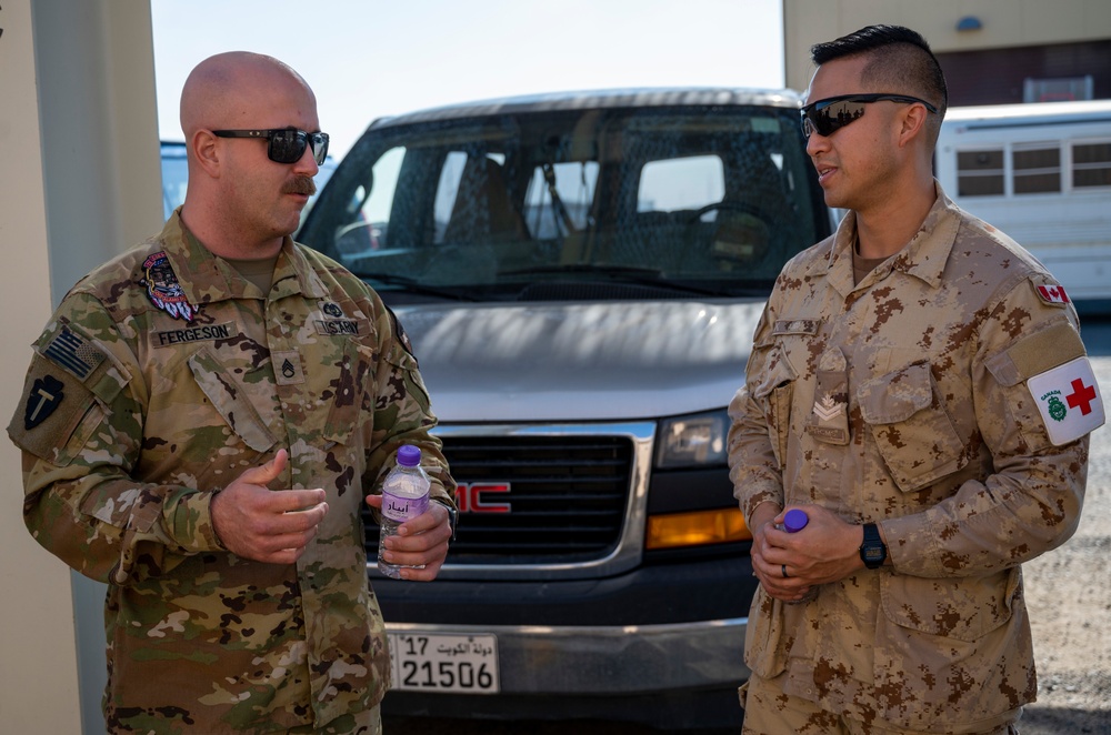 Medical evacuation training brings together AASAB and coalition partners