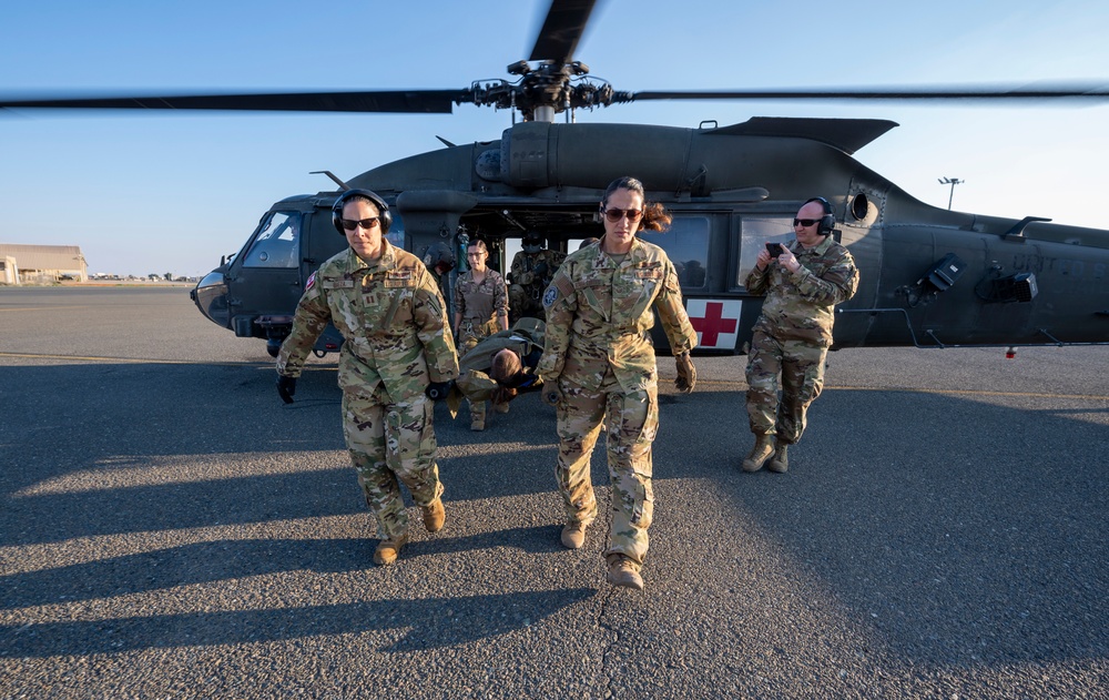 Medical evacuation training brings together AASAB and coalition partners