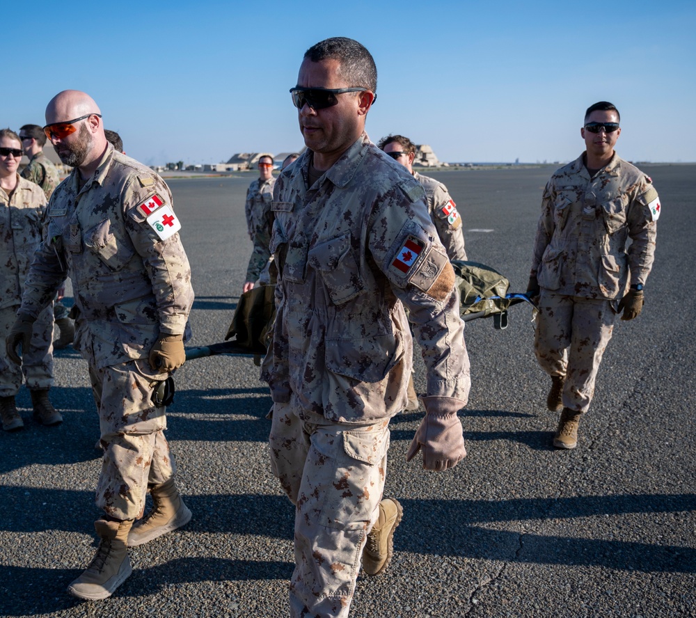 Medical evacuation training brings together AASAB and coalition partners