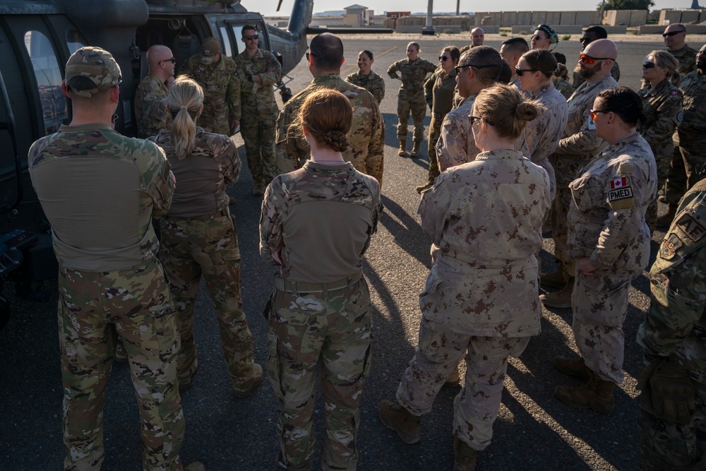 Medical evacuation training brings together AASAB and coalition partners