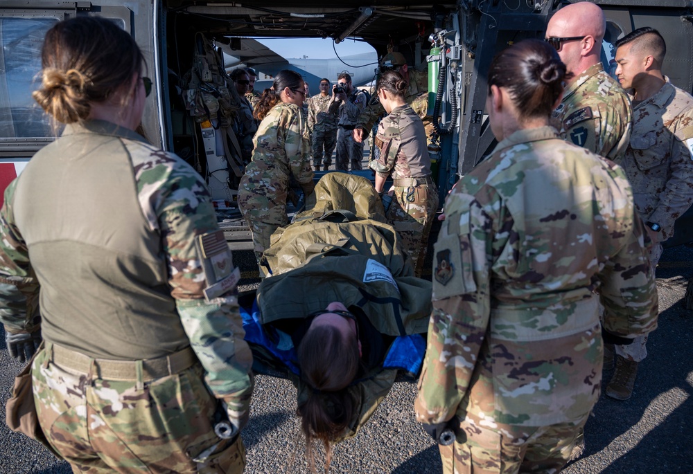 Medical evacuation training brings together AASAB and coalition partners