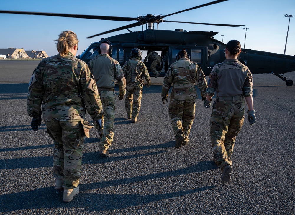 Medical evacuation training brings together AASAB and coalition partners