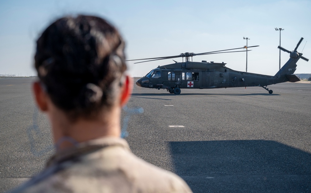 Medical evacuation training brings together AASAB and coalition partners