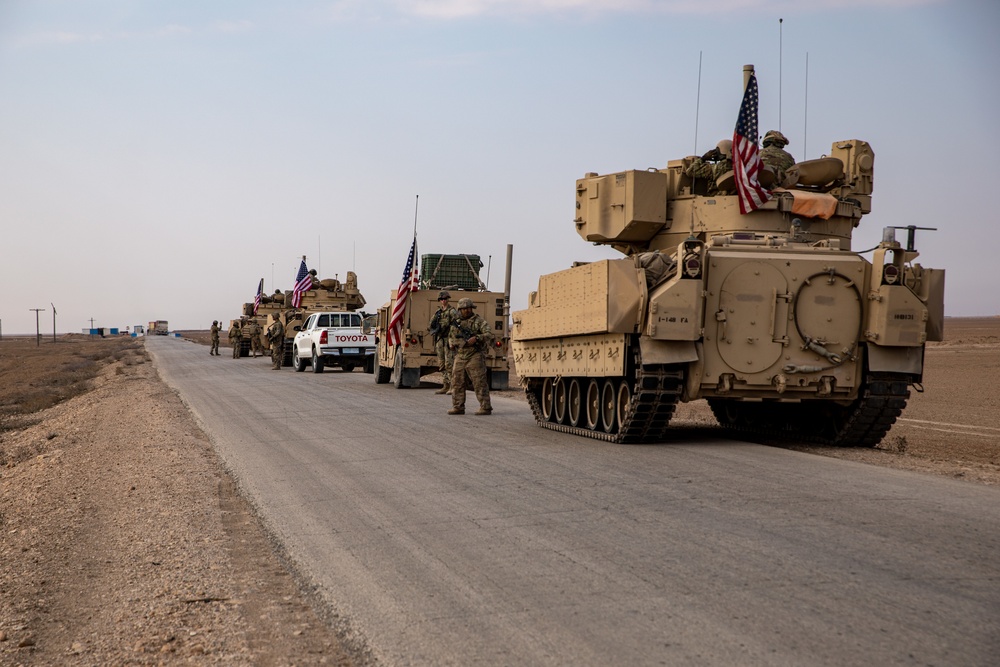 Combined Joint Task Force - Operation Inherent Resolve conducts joint patrol with Syrian Democratic Forces