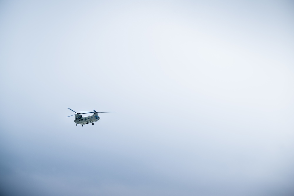 328th Aviation Regiment, 120th Field Artillery Regiment prepares for sling load training