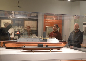 Naval Museum hosts staff members from the National Museum of the United States Marine Corps