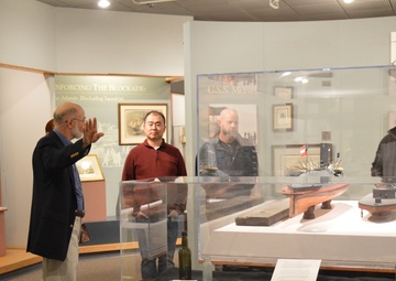 Naval Museum hosts staff members from the National Museum of the United States Marine Corps
