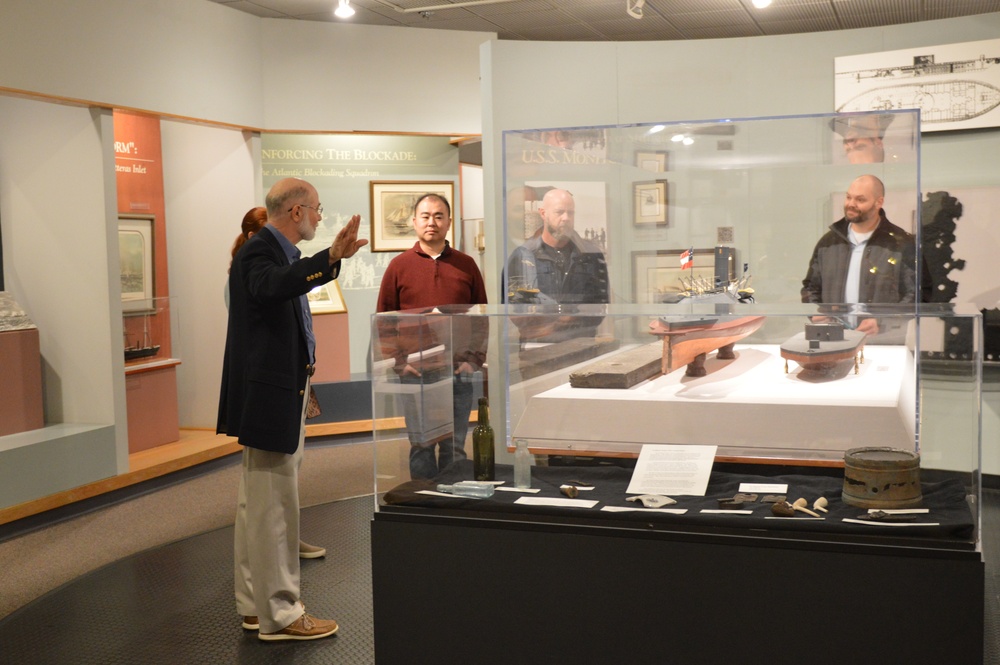 Naval Museum hosts staff members from the National Museum of the United States Marine Corps