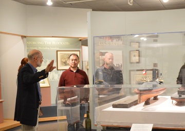 Naval Museum hosts staff members from the National Museum of the United States Marine Corps
