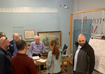 Naval Museum hosts staff members from the National Museum of the United States Marine Corps