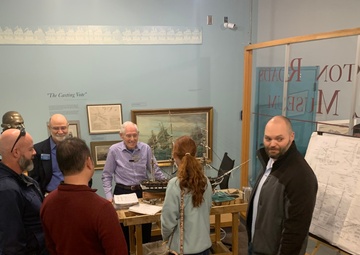 Naval Museum hosts staff members from the National Museum of the United States Marine Corps