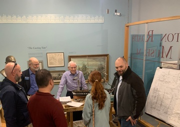 Naval Museum hosts staff members from the National Museum of the United States Marine Corps
