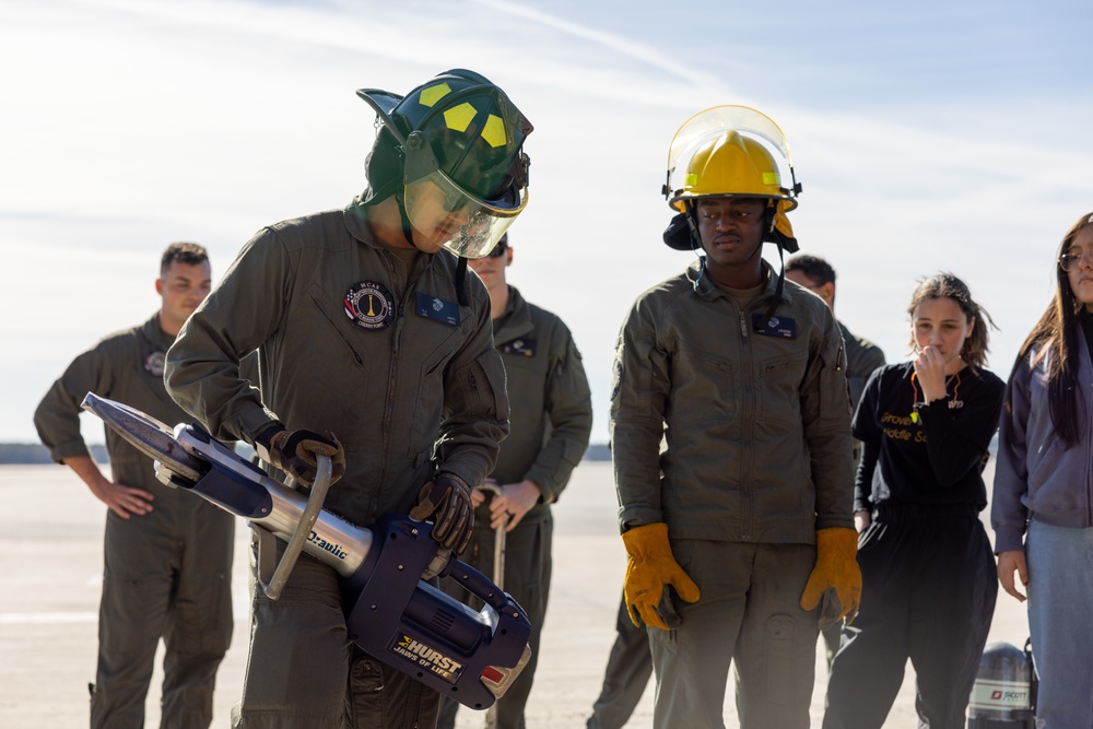 Grover C. Fields Middle School Explores Cherry Point