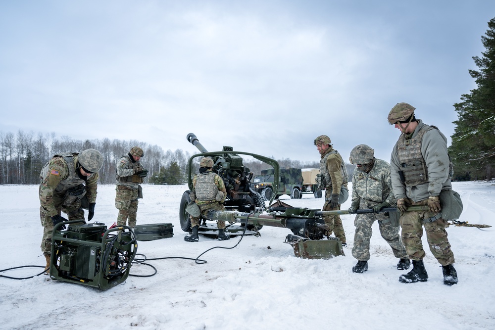 120th Field Artillery Regiment demonstrates capabilities at Northern Strike 23-1