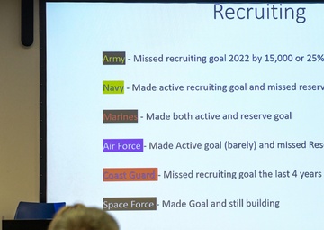 Reserve recruiters broadcast benefits to local educators