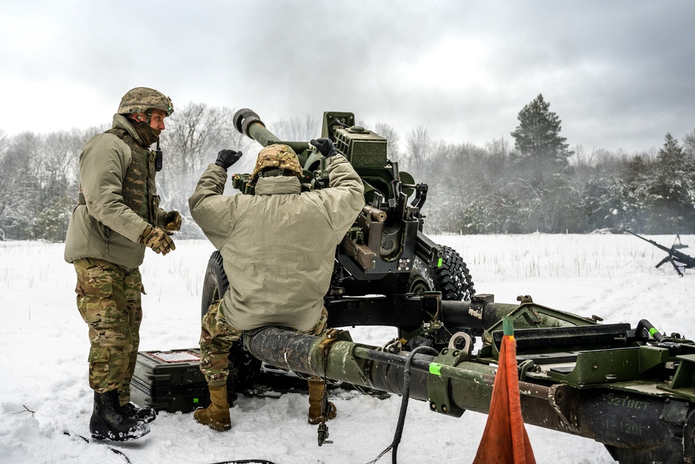 120th Field Artillery Regiment demonstrates capabilities at Northern Strike 23-1