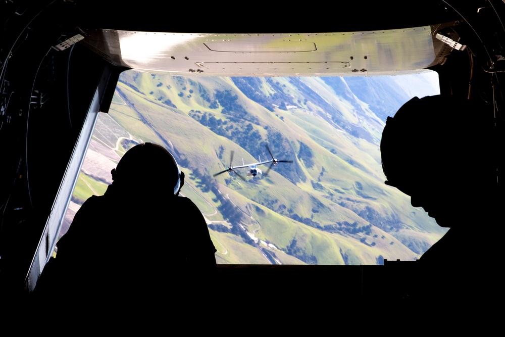 VRM 30 conducts a mid-flight refueling