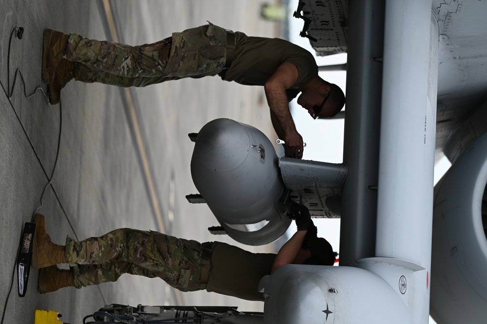 Maryland Air National Guard A-10C Thunderbolts arrive at the Air Dominance Center