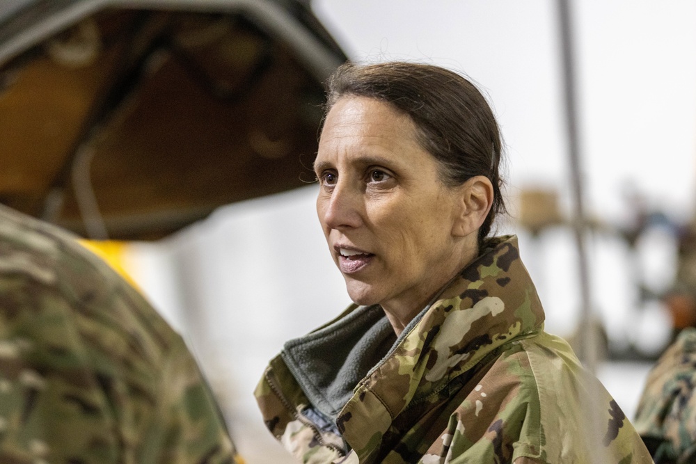 Brigadier General Gail Atkins Speaks to 1AD CAB Leadership