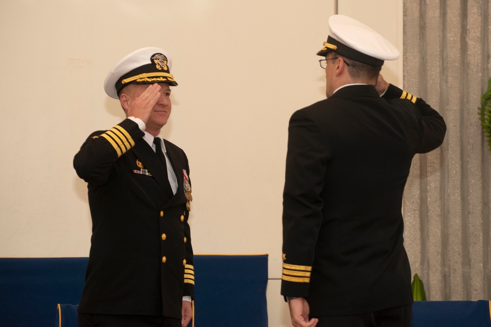USS West Virginia Blue Crew Holds Change of Command