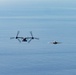 Tiltrotor and Strike Aircraft Operate Together
