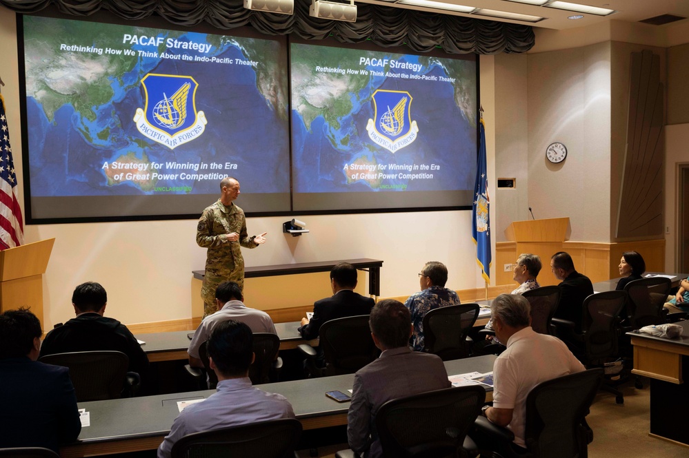 Japan Defense Society members visit Pacific Air Forces