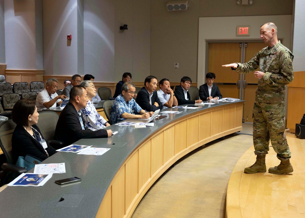 Japan Defense Society members visit Pacific Air Forces