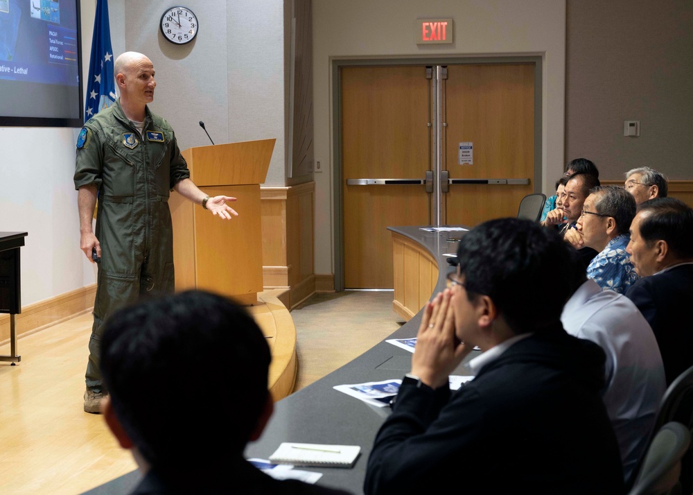 Japan Defense Society members visit Pacific Air Forces