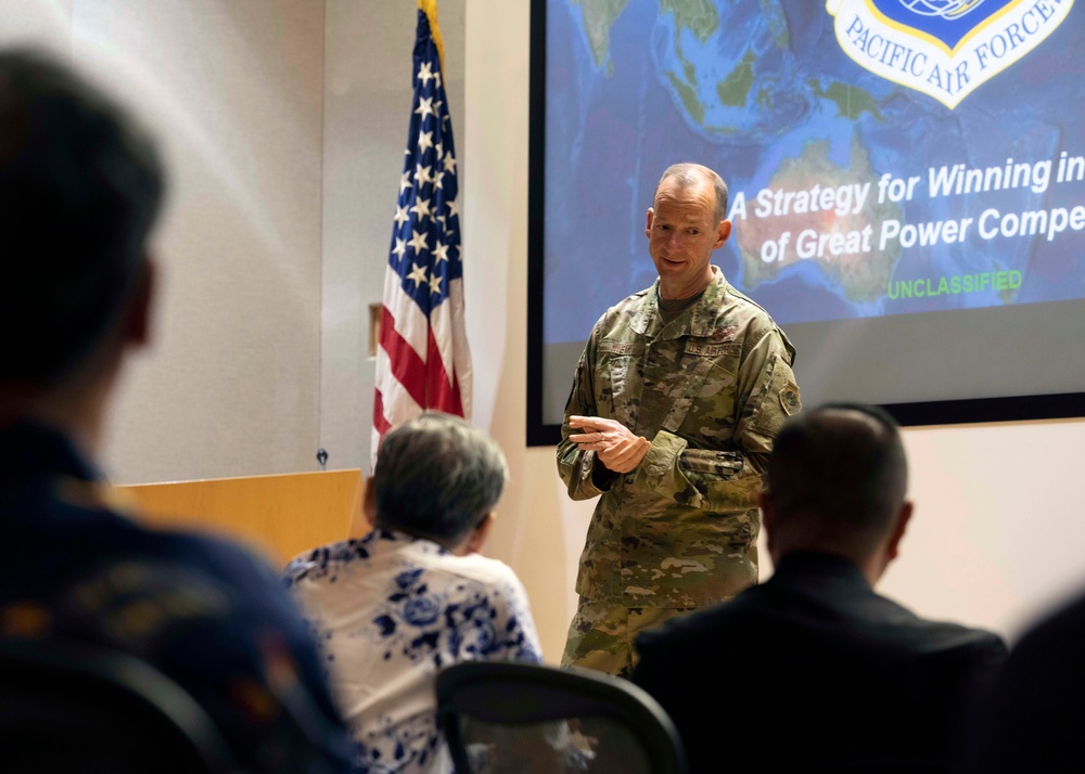 Japan Defense Society members visit Pacific Air Forces