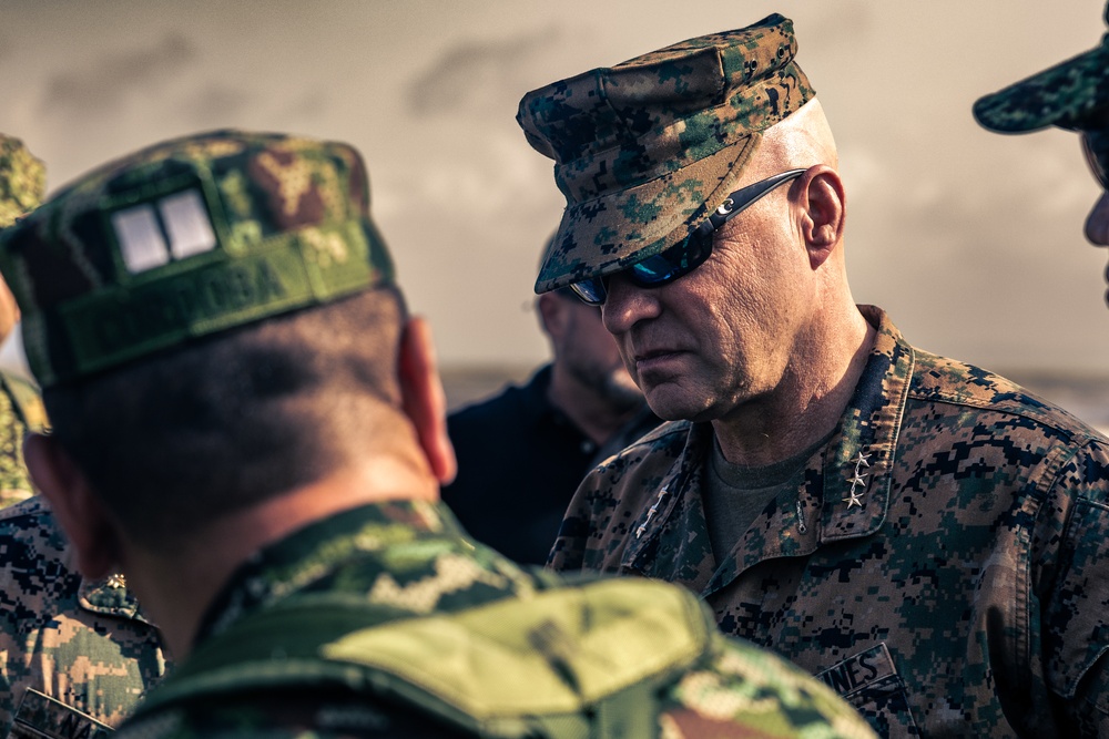 U.S. Marines Visit Colombian Naval Base Turbo