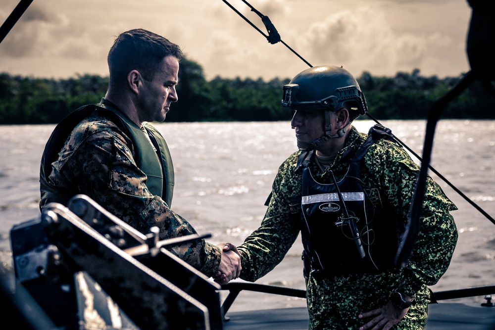 U.S. Marines Visit Colombian Naval Base Turbo