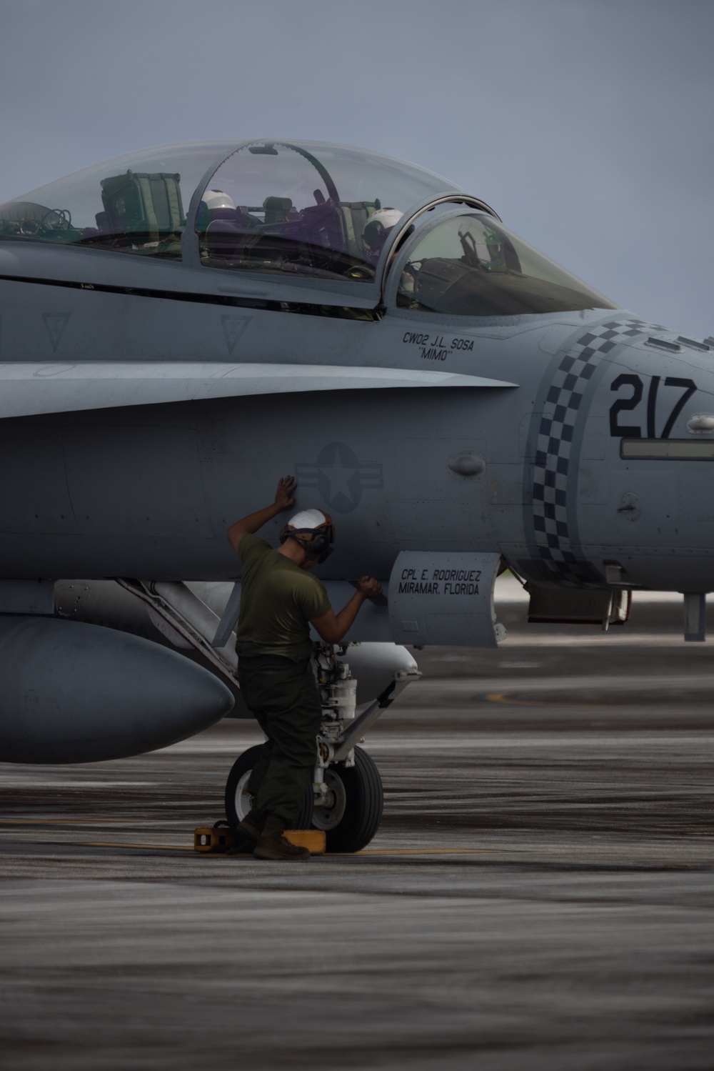 VMFA-312 Arrives at Anderson AFB For ATR