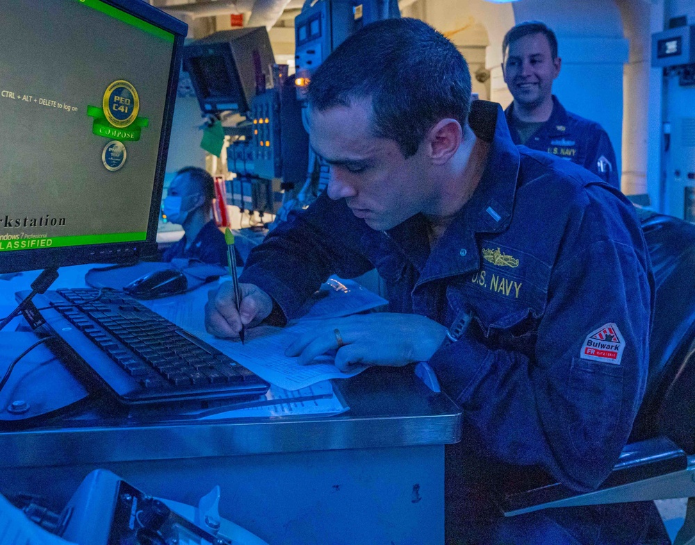 USS Shiloh (CG 67) Engineering Drills