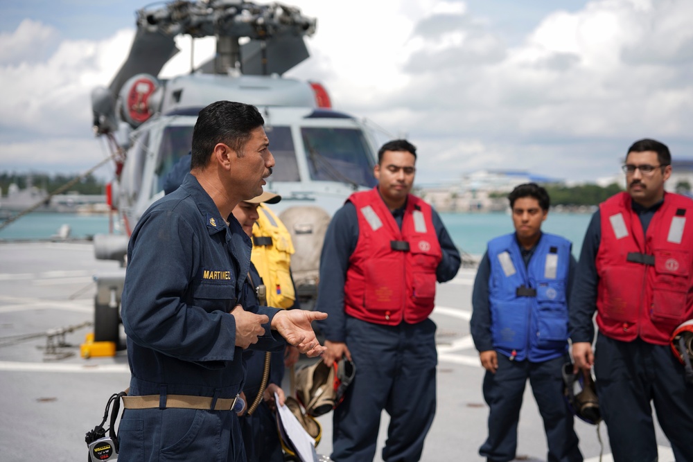 Shipboard Firefighting Drill Aboard USS Oakland