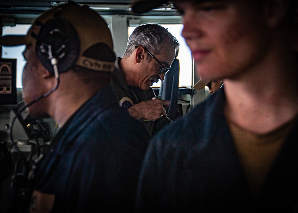 Commanding Officer Speaks To The Crew
