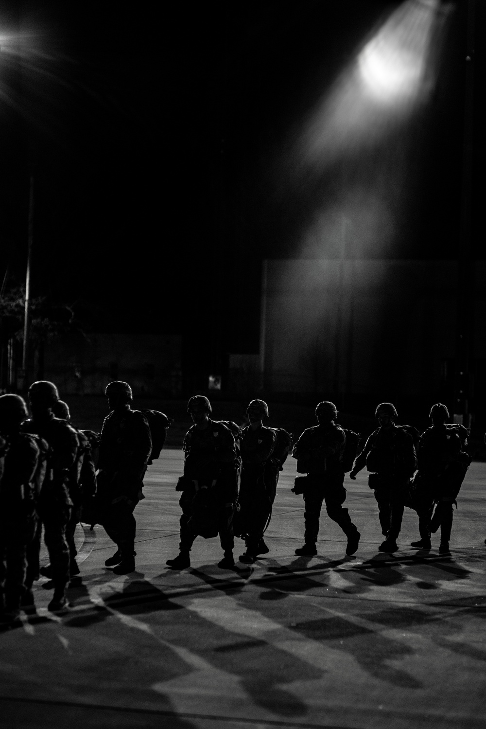 Paratroopers Board C-17 during Operation Falcon Blitz