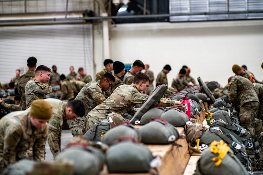 Paratroopers Don Chutes Operation Falcon Blitz