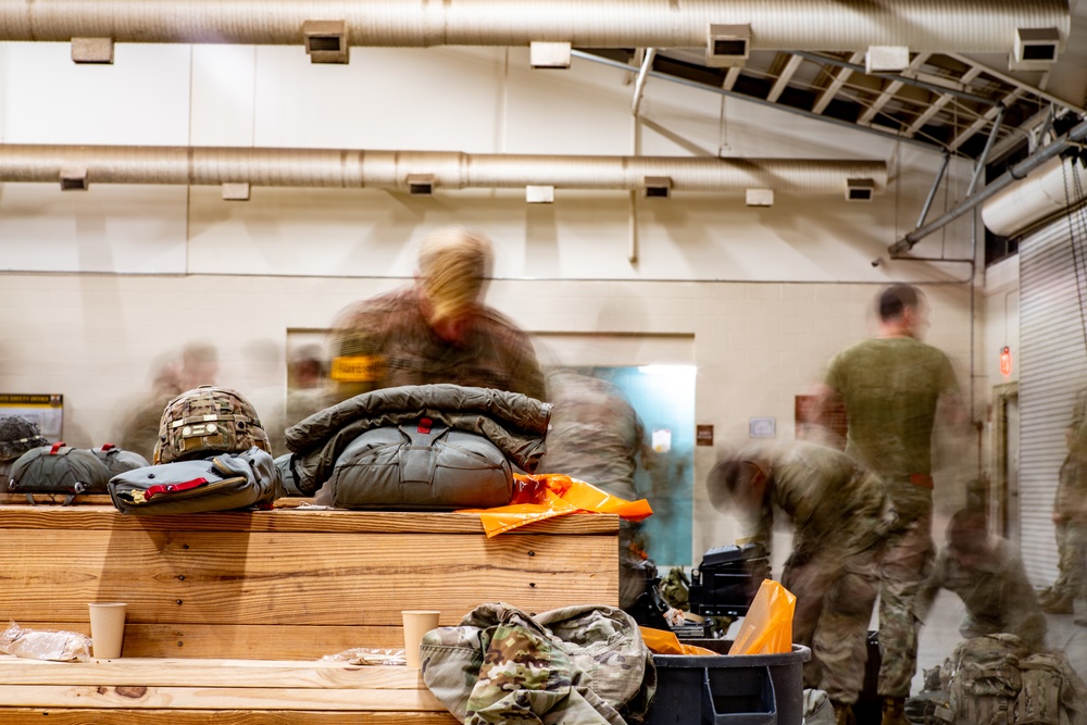 Paratroopers Don Chutes Operation Falcon Blitz