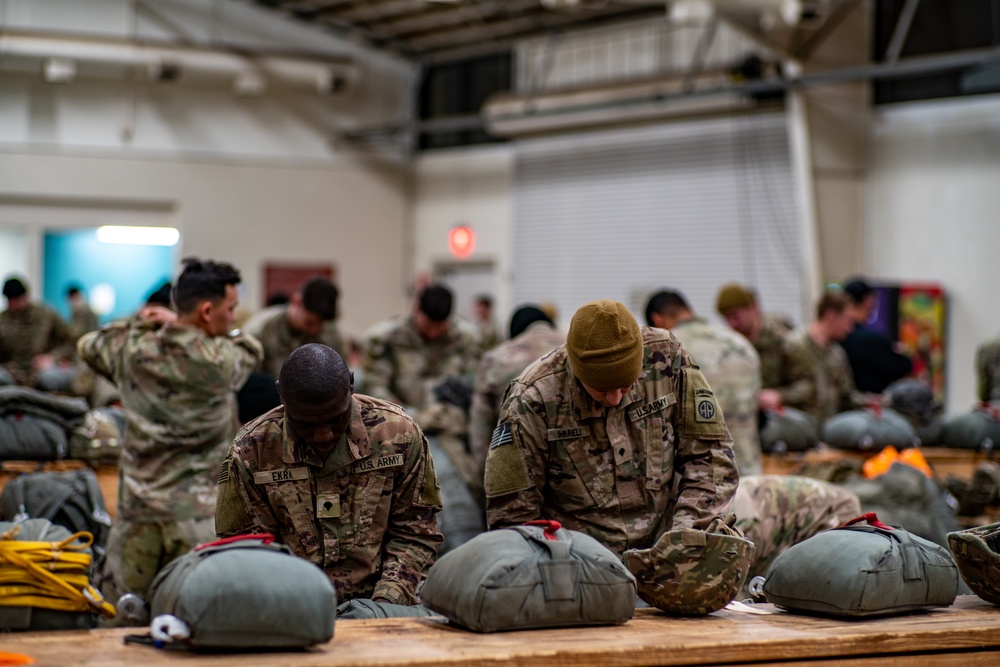 Paratroopers Don Chutes Operation Falcon Blitz