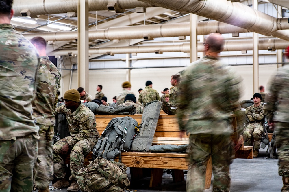 Paratroopers Don Chutes Operation Falcon Blitz