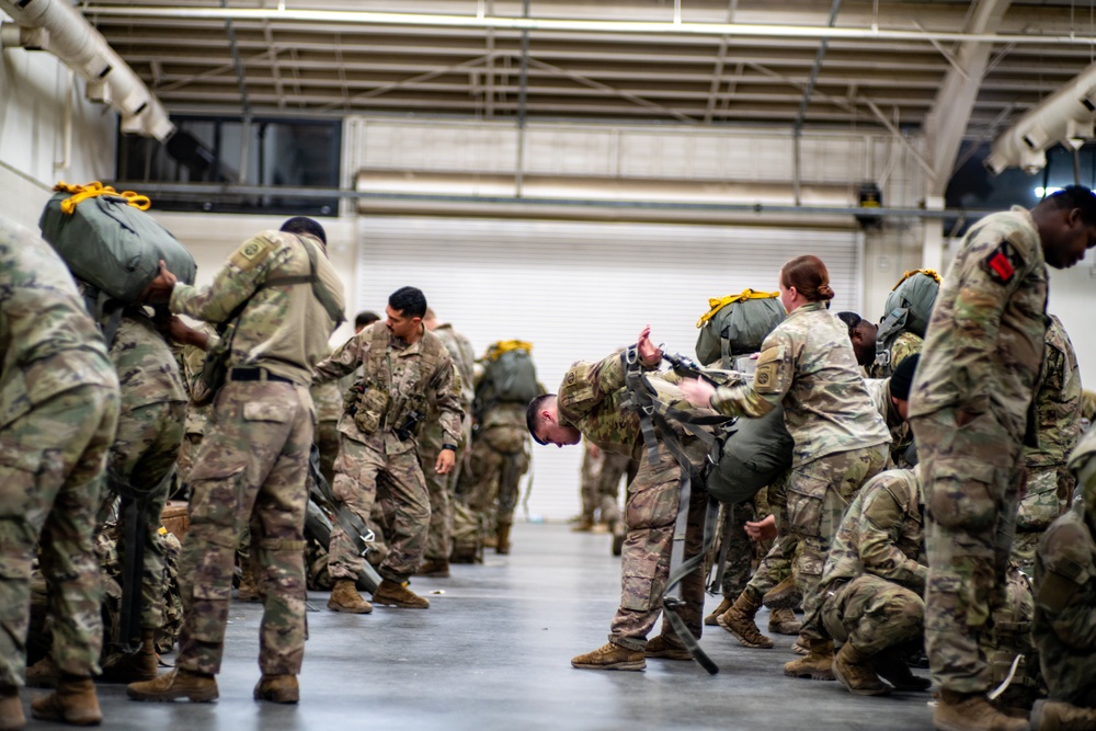 Paratroopers Don Chutes Operation Falcon Blitz