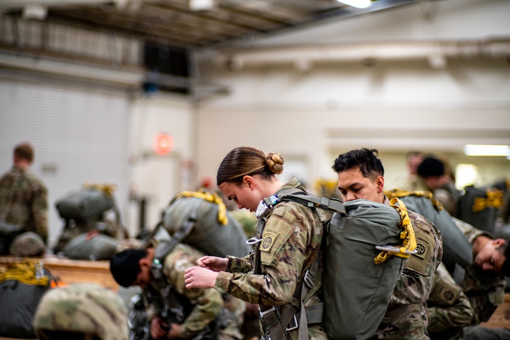 Paratroopers Don Chutes Operation Falcon Blitz