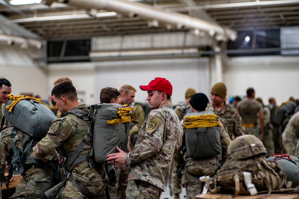 Paratroopers Don Chutes Operation Falcon Blitz