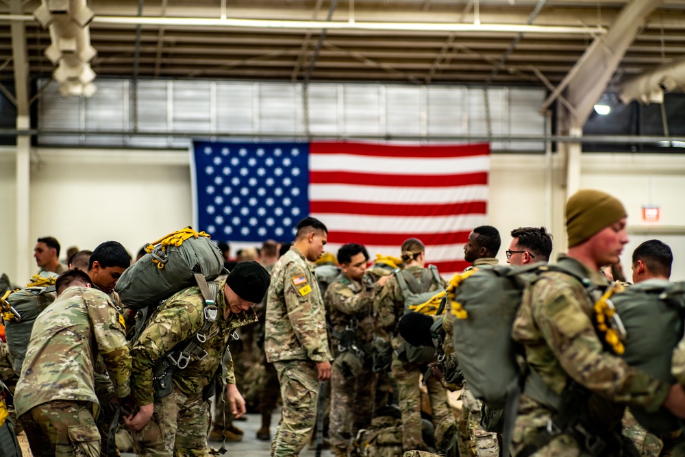 Paratroopers Don Chutes Operation Falcon Blitz