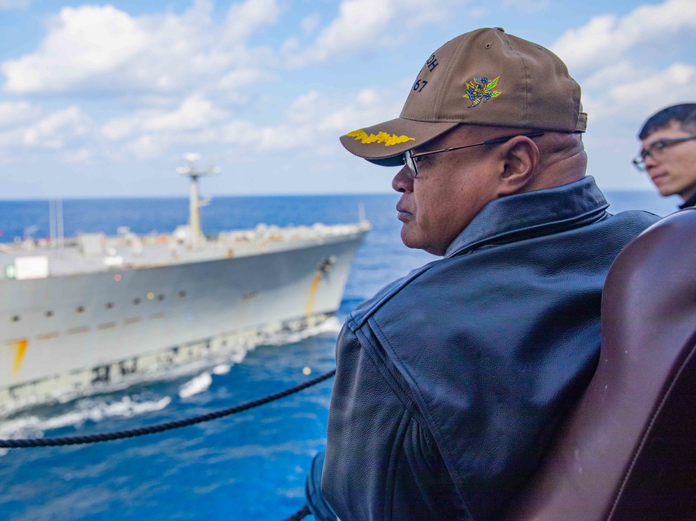 USS Shiloh (CG 67) Fueling-At-Sea