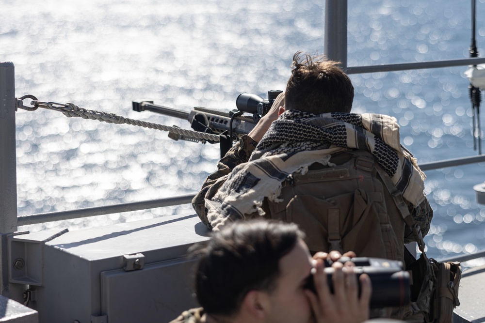 Marines and Sailors Conduct Strait Transit and DATF Drill Aboard USS Bataan